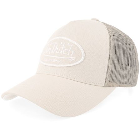 Von Dutch - Beige trucker Keps - Oval Patch Beige Trucker @ Hatstore