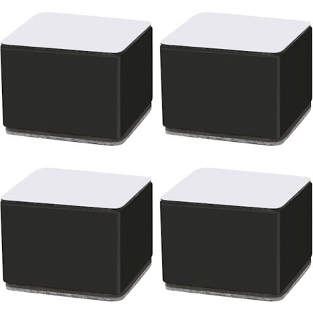 /NN/Möbelhöjare - 60*60*50mm Neliönmuotoinen Musta Korotustyyny 1*4kpl{F2}