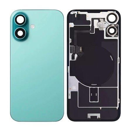 iPhone 16 Plus Back Cover Glass OEM Green With NFC flex and Small Parts and bracket