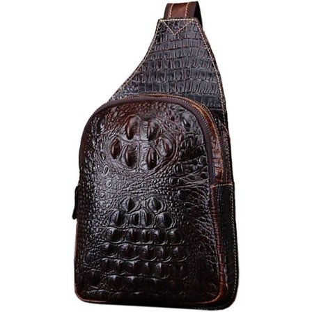 Axelremsväska i läder Crossbody-väska Herr Dam Resor Utomhussporter, Ryggsäckar