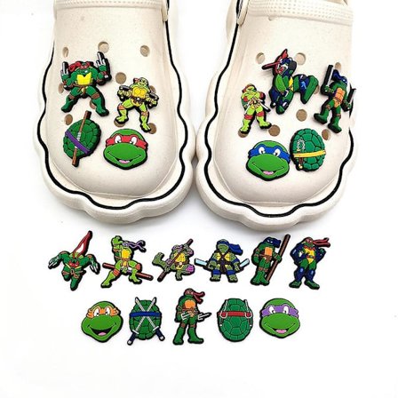 20 stk. Teenage Mutant Ninja Turtles-serie figurer Crocs-sko charms sko sandaler dekoration fødselsdagsgaver sko tilbehørssæt