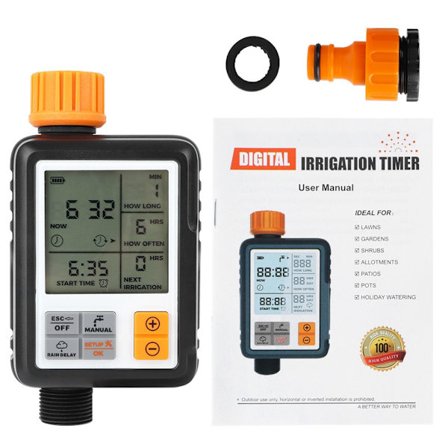 Automatisk smart LCD-display elektronisk havevandingstimer vandingsanlæg controller