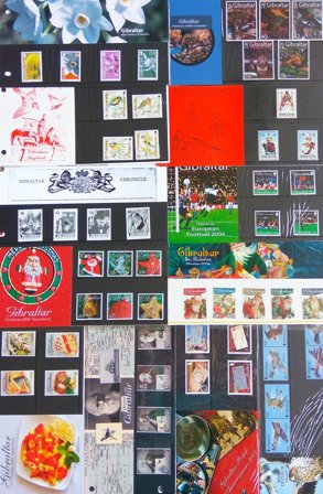 Gibraltar - 85 forskellige souvenirmapper med sæt