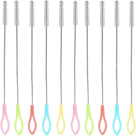 10 rørrenserbørster, flaskebørste, fin børste, reagensrørbørste