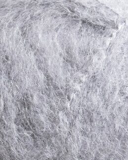 Garn Brushed Alpaca 50g Ljusgrå