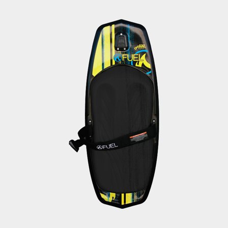 Kneeboard Fuel, 130 cm, sort/gul, passer til kørere 60 - 100 kg