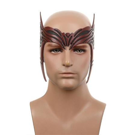 Halloween Wanda Vision Scarlet Witch Cosplay Crown Kvinner Festmaske Hodeplagg Prop