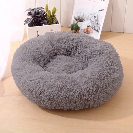 Mjuk och lugnande munk kattkudde (svart, beige, grå, mörkgrå eller rosa)