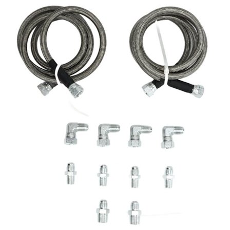 Transmission Køler Slange Fittingsæt 6AN 52in Længde Rustfrit Stål PVC til TH350 700R4 TH400