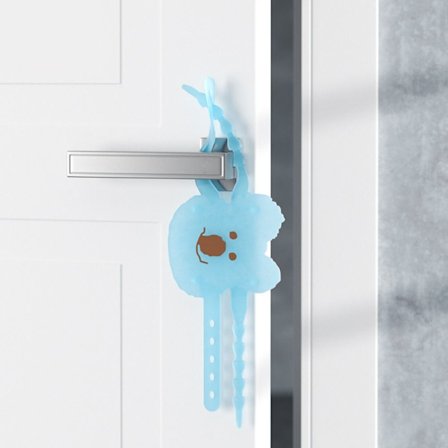 Dørhåndtagsdæksel Dør Dæmpende Lyddæmper BLÅ