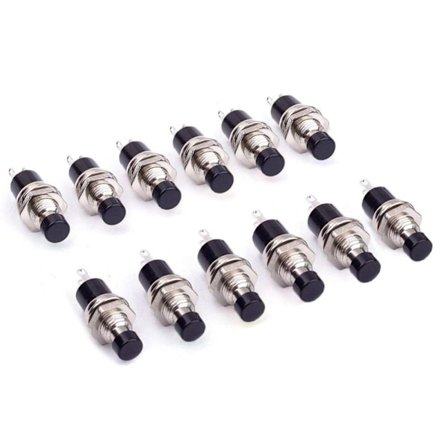 12ST Mini Circular Push Button Switch Momentary Switch