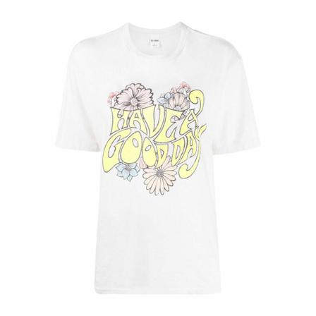 Re/Done, T-shirt Wit, Dames, Maat:M