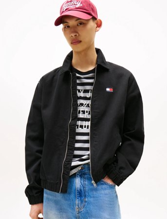 Tommy Jeans Tjm Essential Flag Jacket - Black - M