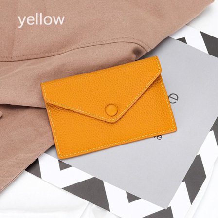 Kort lommebok kredittkortveske GUL GUL
