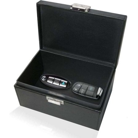 Faraday Box Ekstra Stor til Bilnøgler, RFID Blokerings Sikkerhedskasse, Kompatibel med Alle Mærker, Nøgleopbevaringsboks