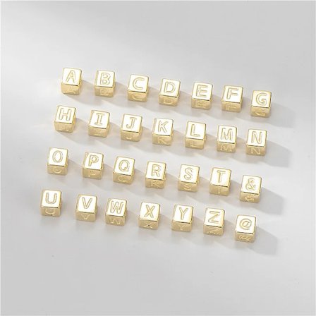 Trupdavis - Äkta 925 Sterling Silver, Namn, Söt, Fyrkantig, 26 Bokstavsberlock, DIY, Damaccessoarer, Små Bröllopssmycken, DA2070