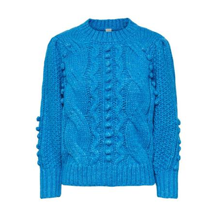 Y.a.s Round-neck Knitwear , Blauw , Dames , Maat: M Truis