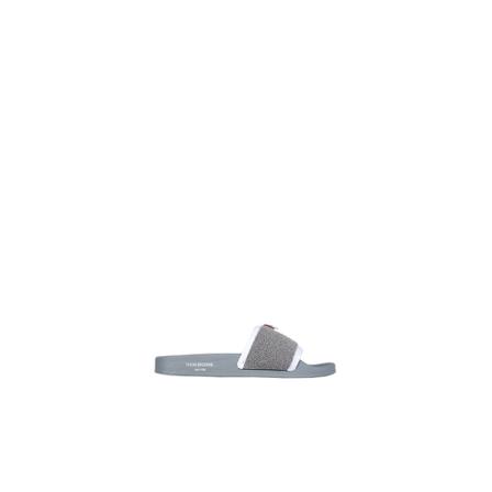 Thom Browne Sponge Slide Sandalen , Grijs , Heren , Maat: 41 EU