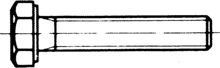 Schäfer & Peters 09334801440 Sekskantskrue M14 DIN 933, M6S A4/80, 50-pakk M14 x 40 mm, Innfesting