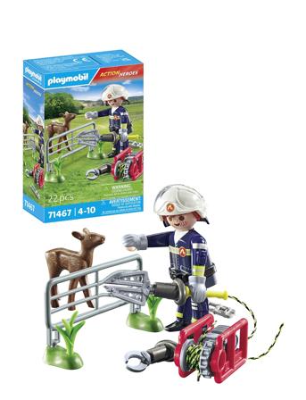 Playmobil Action Heroes Brandmændenes Dyreredning - 71467 Patterned PLAYMOBIL