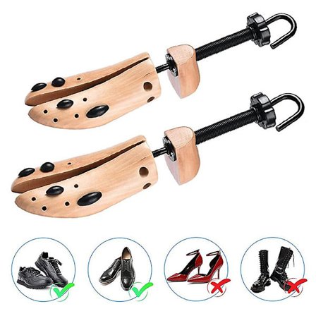 1 par massivt trä Lotus Shoe Support Shoe Expander Spring Wood