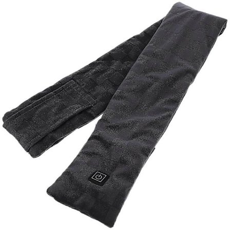 Sähkölämmitteinen huivi - Musta säädettävä lämmin kaulahuivi ulkokäyttöön