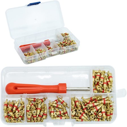 100 st däckventilborttagningsverktyg ventilkärnborttagare reparationsverktyg med