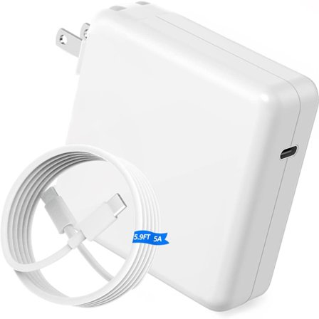 MacBook Pro Laddare för 96W MacBook Pro Air 13 14 15 16 tum 2024 2023 2022 2021 2020, M1 M2 M3 M4 Laptop USB C Snabbladdare Block Strömadapter, ipa