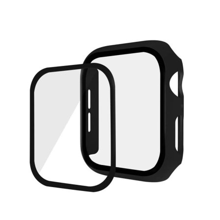 Herdet Glassbeskyttelse Apple Watch 44 mm Svart Svart Svart