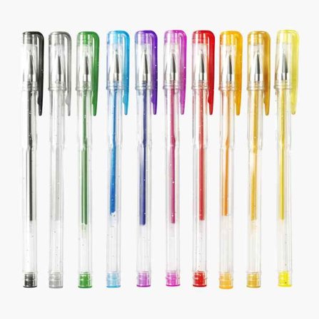 Glitterpenna 10-pack - Biltema