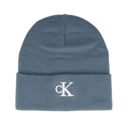 Calvin Klein - Bleu cuff Bonnet - Monogram Embro Beanie China Blue Cuff @ Hatstore