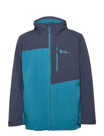 Feldberg 3In1 Jkt M Parka Jakke Multi/mønstret Jack Wolfskin