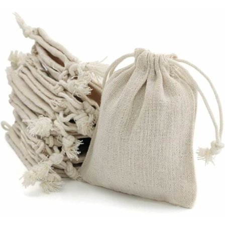 12 linneväskor, linneväskor 8 cm x 10 cm, små presentpåsar med dragsko, linnekaffepåsar, tygpåsar för bröllop (8 x 10 cm)