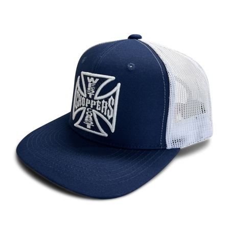 Pet West Coast Choppers OG Cross Flatbill Marineblauw/Wit Onesize