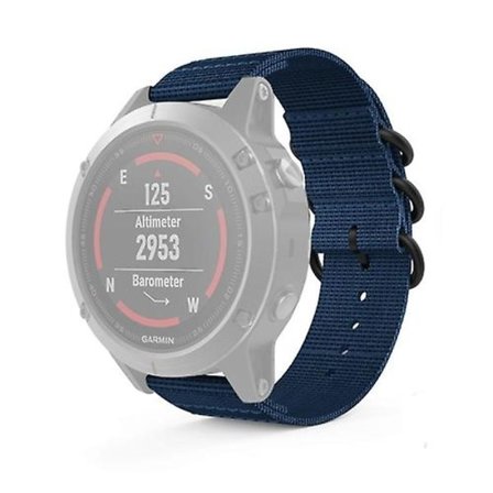 For Garmin Fenix ​​5s 20 mm tre-rings nylon klokkerem