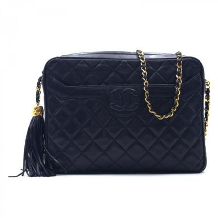 Chanel Vintage, Pre-owned Leather Shoulder Bag Zwart, Dames, Maat:ONE Size
