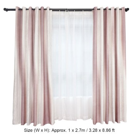 Polyester Blackout Gardin - Mørkleggingsgardin for soverom og stue (Brun)