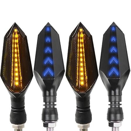 Hienoja moottoripyörän vilkkuvalo Led-vilkku takavalo Yamaha Yzf R6 1999 2000 2001 2002 2003 2004 2005 2007 -2016-WELLNGS 2 pair yellow blue