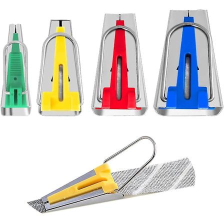 Viistoteippauslaitteet, ompeluteipit, erilaiset kangasliuskat