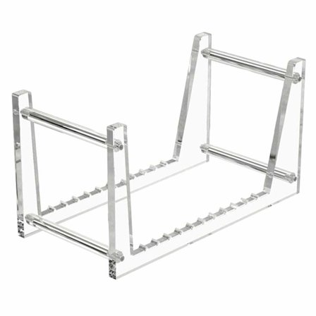 Transparent Vinyl Plate Stand for Desktop Album, Acrylic Vinyl Plate Shelf Display 50 LPs