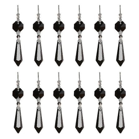 12 stk. Istap Krystal Lysekrone Prismer, Udskiftningsdråber til Lysekroner, Krystalgardin-yvan