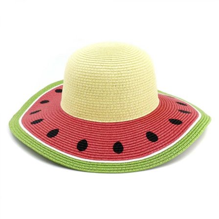 /#/Solhatt XXL stråhatt "melon" frukt dame sommerhatt/#/