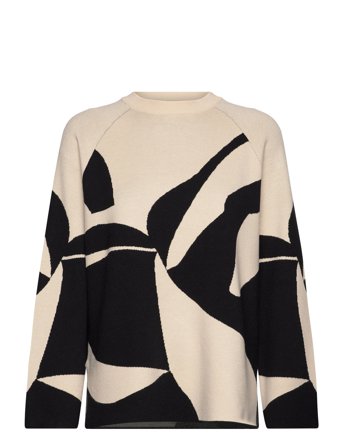 Object Objsif Lo L/S Knit Pullover Div - Cream - XS