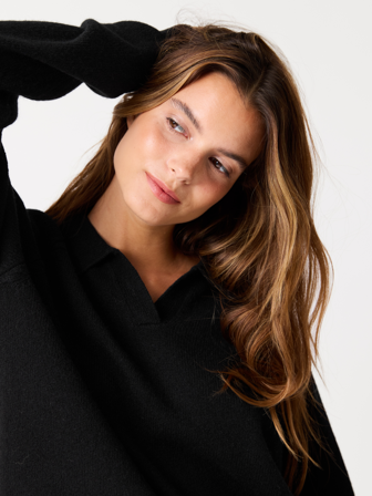 MATCH - Majsen genser - Jean Paul - Str. L - Dame - Gensere & Cardigans - Svart - 100% ull