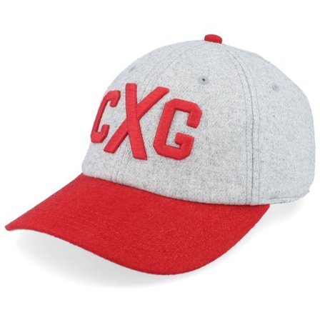 American Needle - Grå unconstructed Keps - Cuban X-Giants Archive Legend Heather Gray/Red Dad Cap @ Hatstore