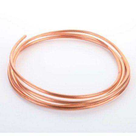 2M Mjuk Koppartråd Kopparrör för Kylrör OD 4mm x ID 3mm
