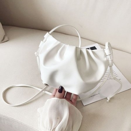 Axelväska Messenger Bag VIT