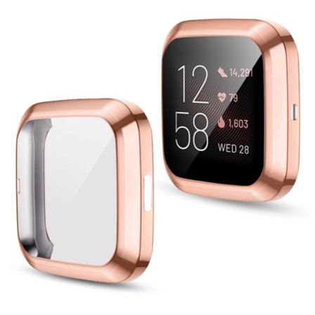 För Fitbit versa 2 Plating TPU All-inclusive Protective Shell