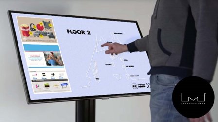 Multibrackets M Public Display Stand 110 HD - stativ - for LCD-skjerm - svart