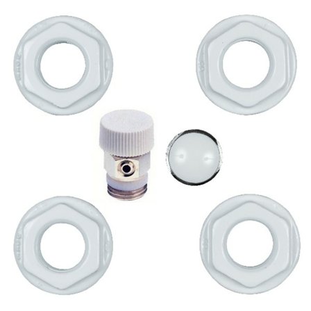 Kit installazione termosifoni radiatori alluminio 1"x3/8"